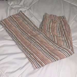 Medium striped linen pants